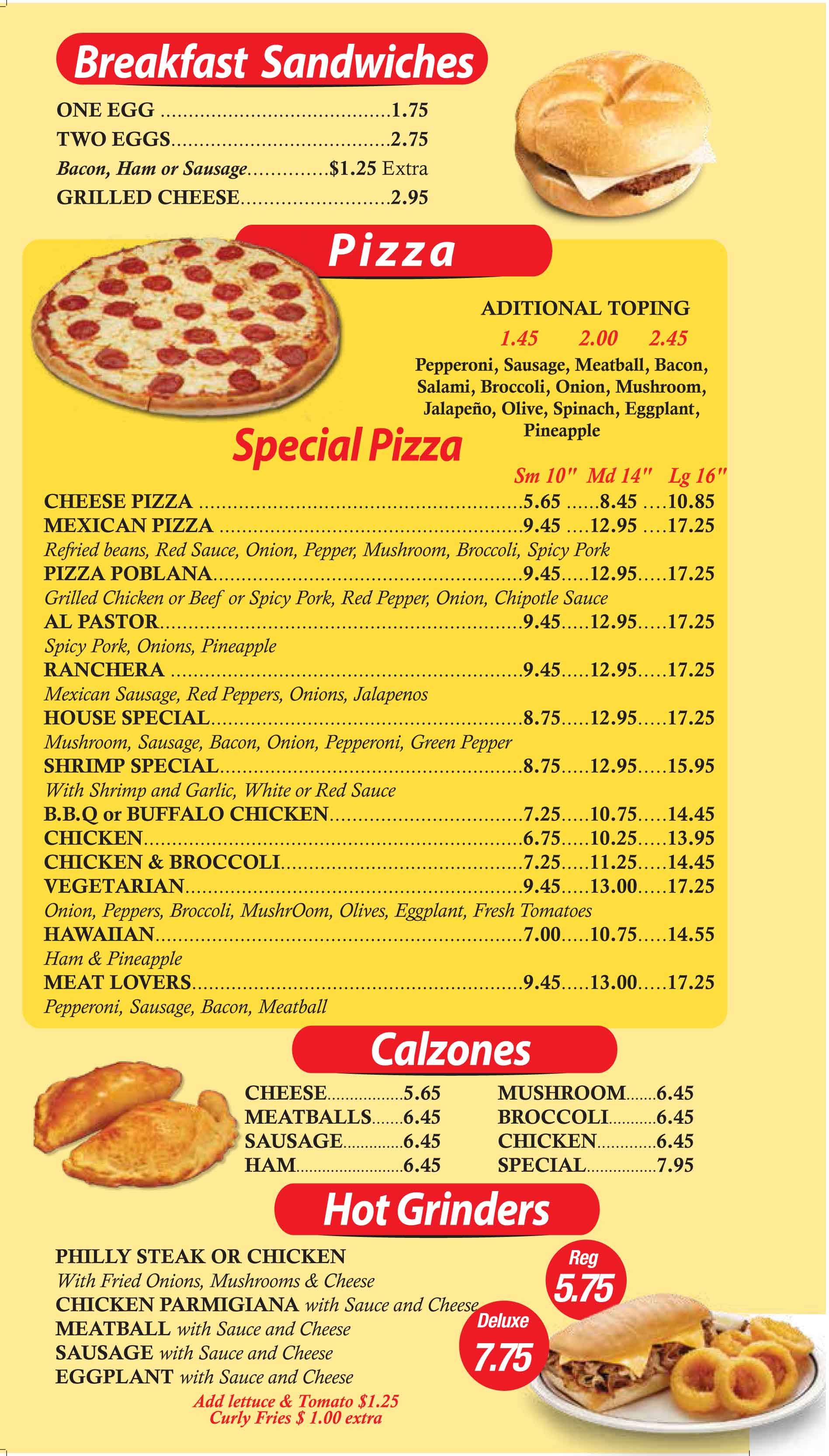 milford menu1
